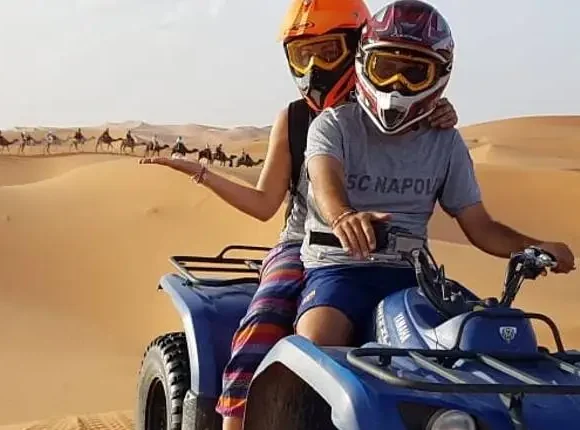 ATV Double Ride In Open Desert With Guide