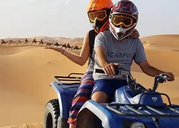 ATV Double Ride In Open Desert With Guide